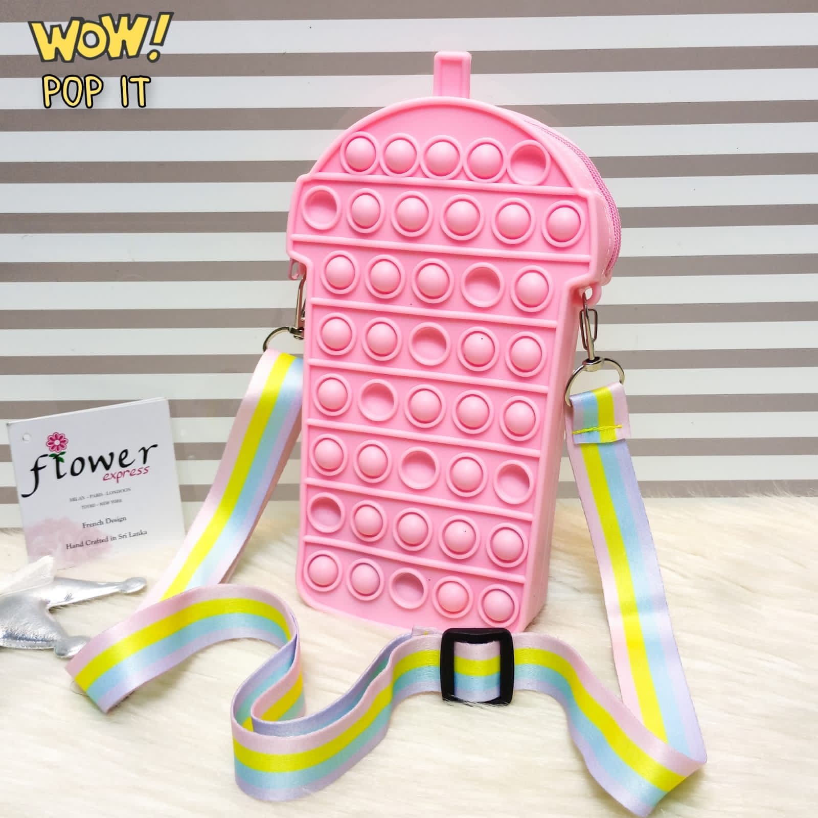 New 3D Silicone Ice Cream Shaped Pop It Bags, Pop It Adults Decompression Bag, New Mini Fingertip Toy Bag, Sensory Silicone Pop Fidget Bags For Kids, Push Bubble Popet Bag