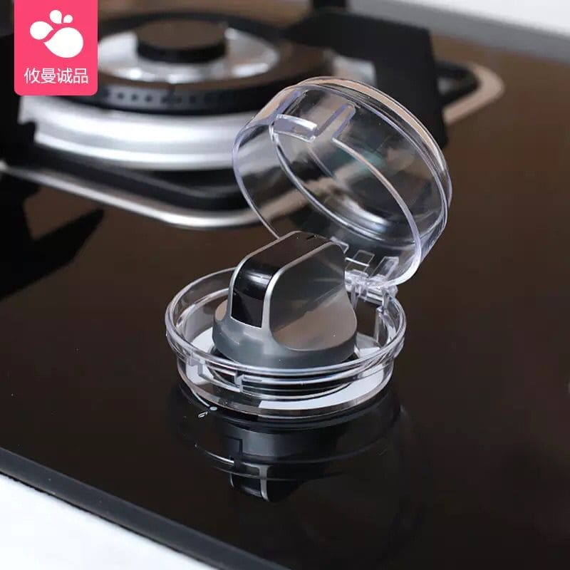 2pcs Clear Stove Knob Safety Cover, Heat Resistant Water Proof Lock for Oven/Stove, Top/Gas Range Baby Safety Lock, Gas Stove switch Locks Protector, Oven Lock Protector For Children