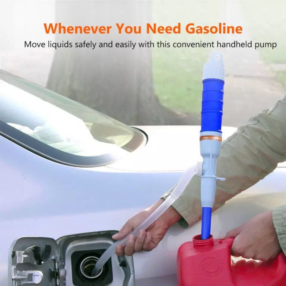 Battery Operated Siphon Oil Water Fuel Pump with Bendable Suction Tube, Car Auto Vehicle Fuel Gas Transfer Suction Pumps Water Pump, Powered Electric Outdoor Liquid Transfer Pump