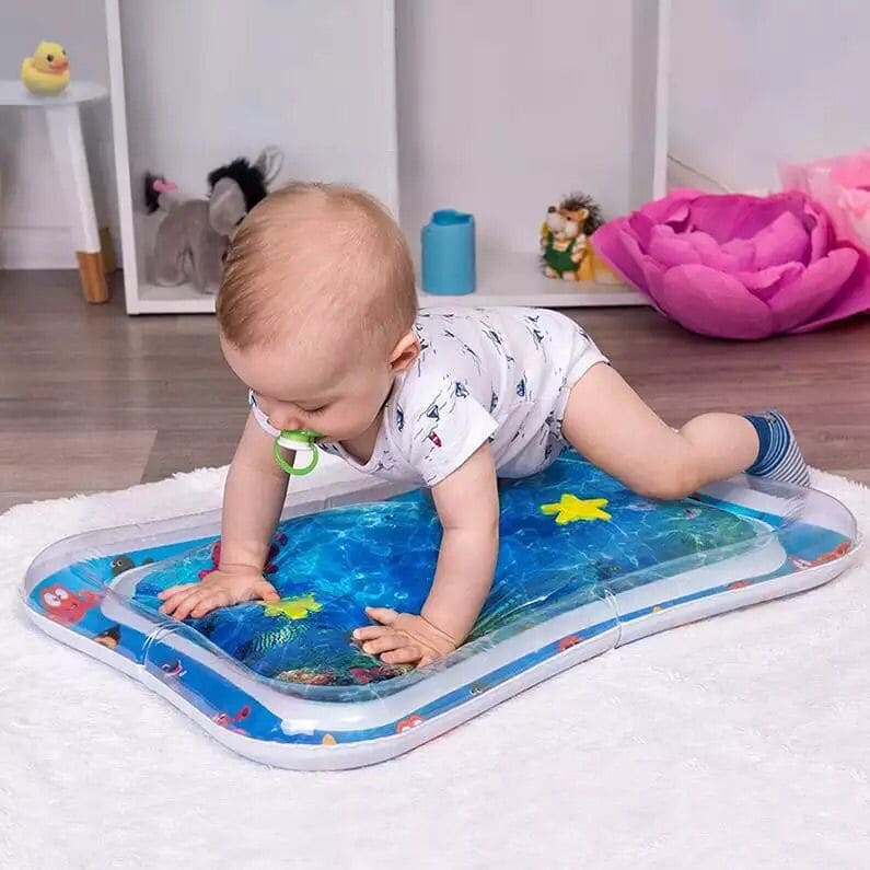 Baby Water Play Mat, Thicken PVC Playmat For Toddler, Play Center Water Mat for Babies, Tummy Time Water Play Mat, Newest Inflatable Infant Activity Play Mat