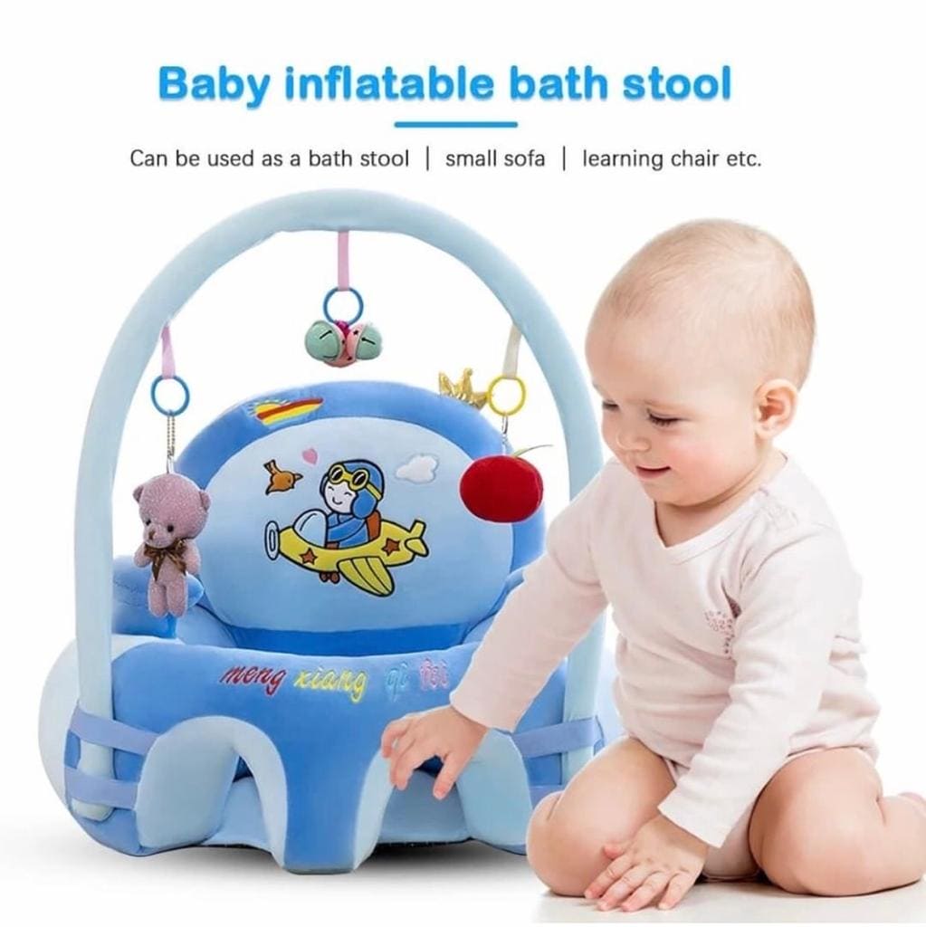 Baby Feeding Safety Seat Cartoon Support Chair, Cute Animal Baby Sofa Cover, Baby Learning Seat, Baby Sit Up Chair, Back Head Protector Baby Chair