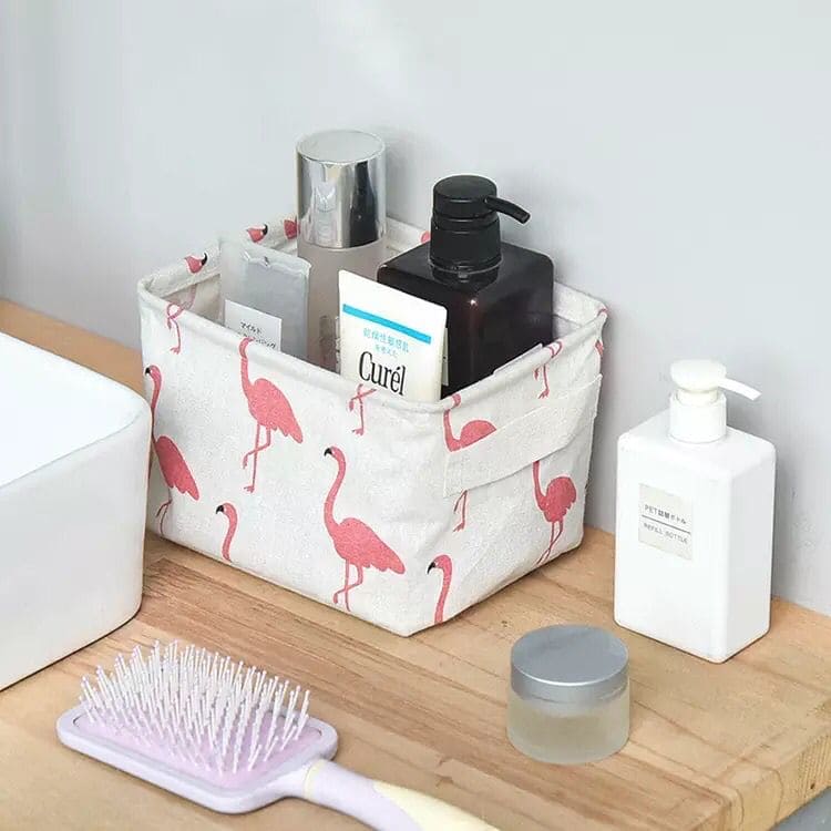 Spdoo Cotton Linen Storage Basket Eco-Friendly Home Storage Box Foldable  Organizer Box Handles Laundry Baskets Sundries Organizer 