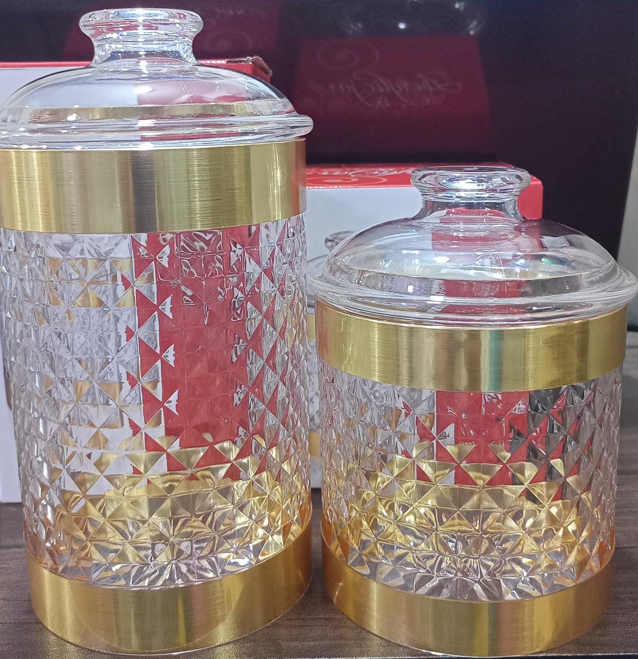 Diamond Acrylic Jar, Transparent Condiment Kitchen Organizer, Multifunctional Kitchen Grocery Organizer