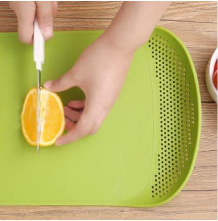 3 In 1 Drain Cutting Board, Chopping Board With Integrated Colander, Multifunctional Cutting Board, Vegetable Fruit Cutting Board