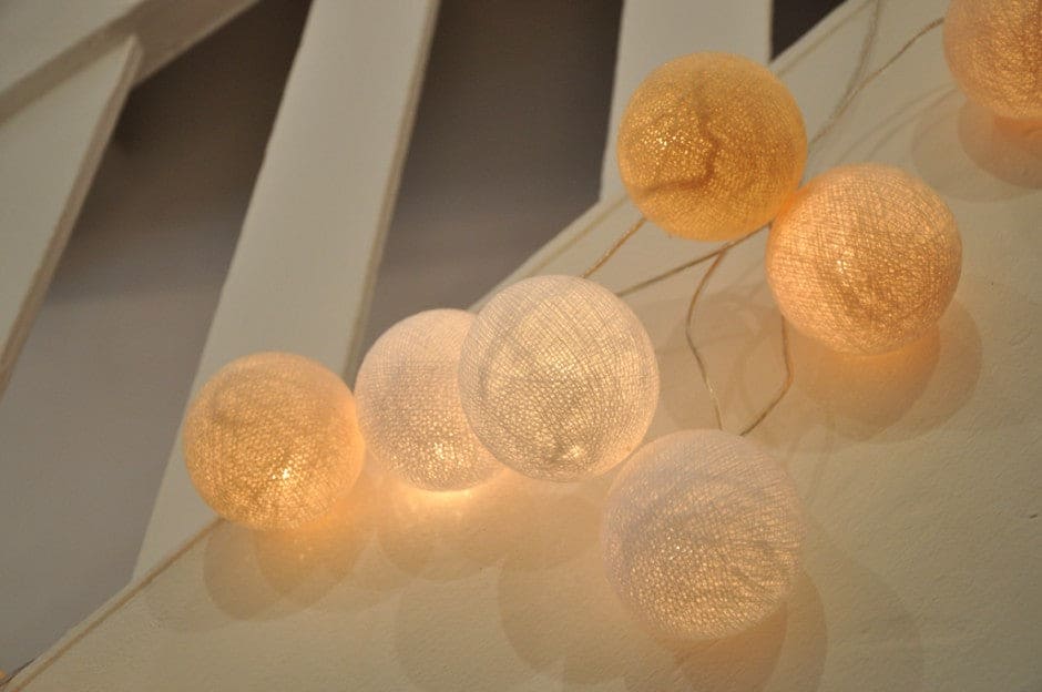 Cotton Ball String Light