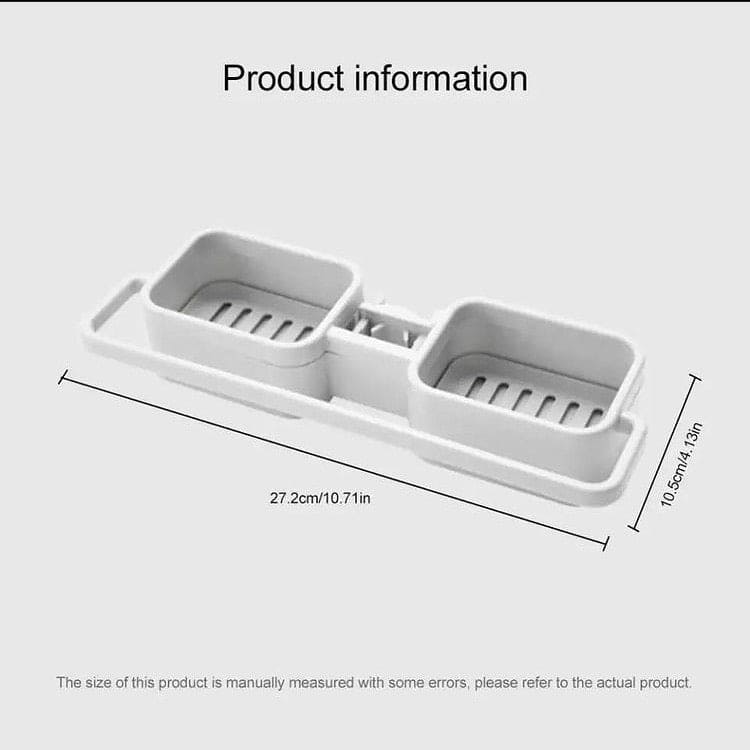 Adjustable Sink Storage Rack, Stainless Steel Sponge Holder, Adjustable Sink Hanging Brush