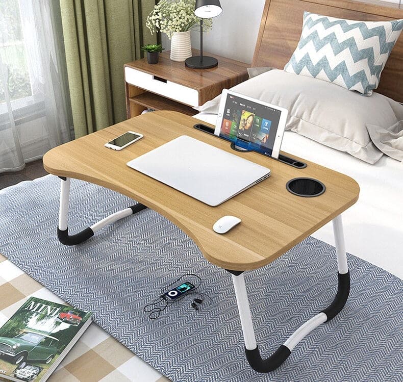 Portable Laptop Desk, Foldable Laptop Table, Laptop Stand Desk for Bed & Sofa Computer Table with Folding Legs, Foldable Laptop Desk