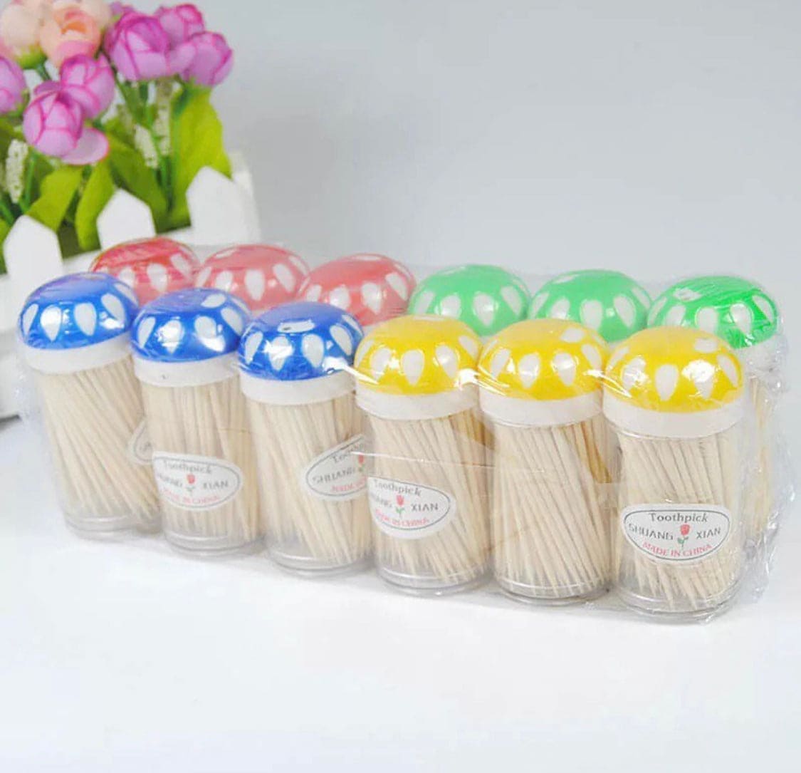 150 Pcs Bamboo Stick, Wedding Festival Party Decorations Disposable Fruit Sticks Natural Bamboo Portable