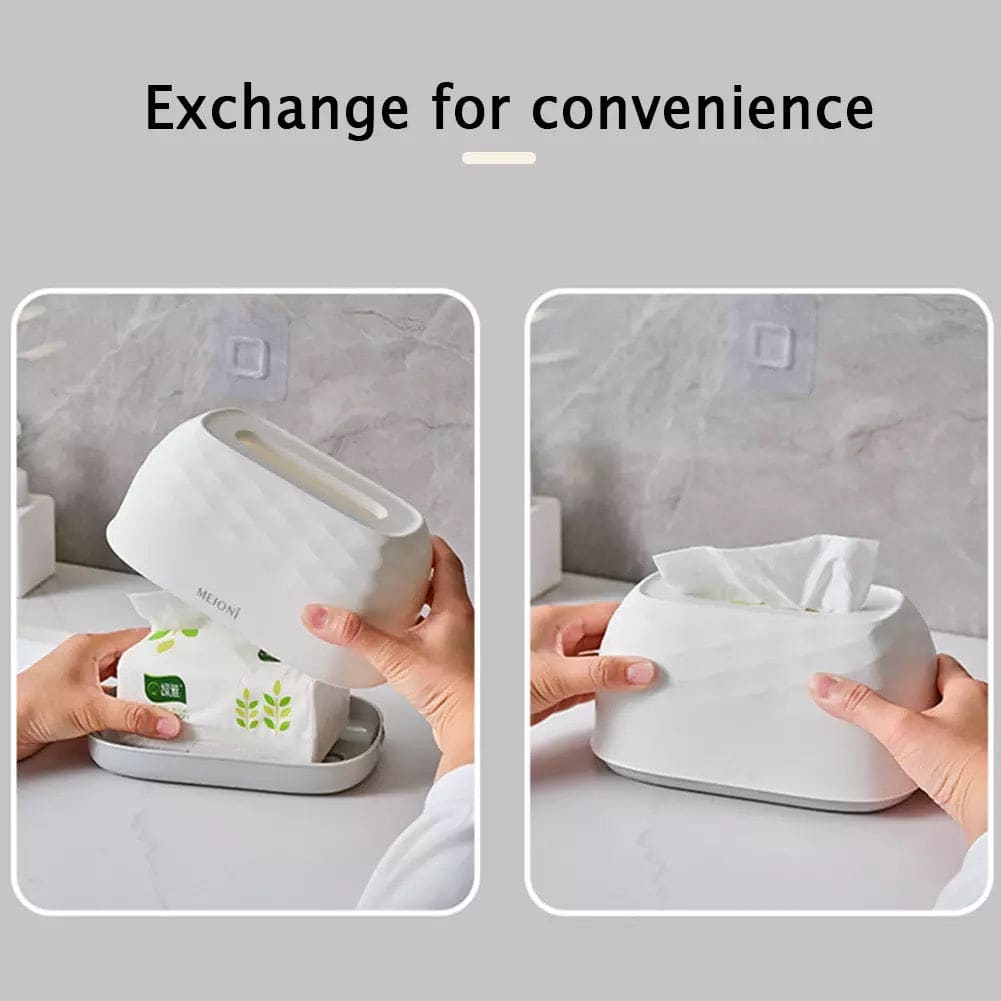 Spring Type Plastic Tissue Box, Automatic Lifting Removable Tissue Box Case, Bedroom Office Napkin Holder, Wall Mounted Removable Paper