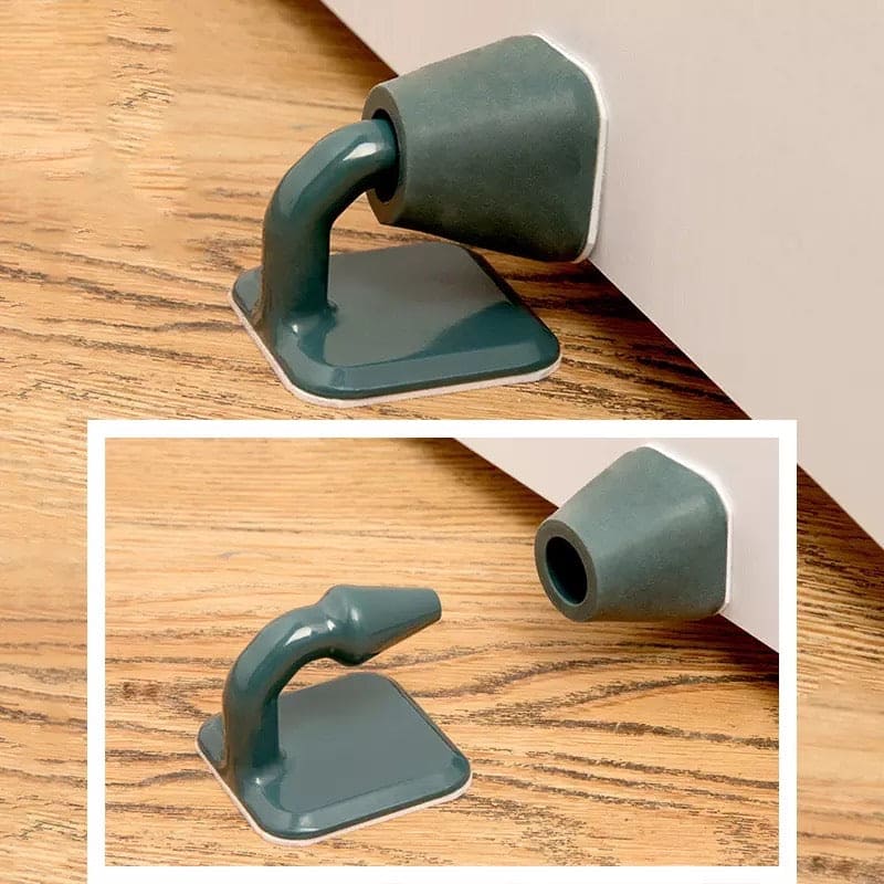 Mute Non-Punch Silicone Door Stopper, Silicone Anti-collision Door Stop, Self- Adhesive Silent Door Holder, Punch-free Suction Door Buckle