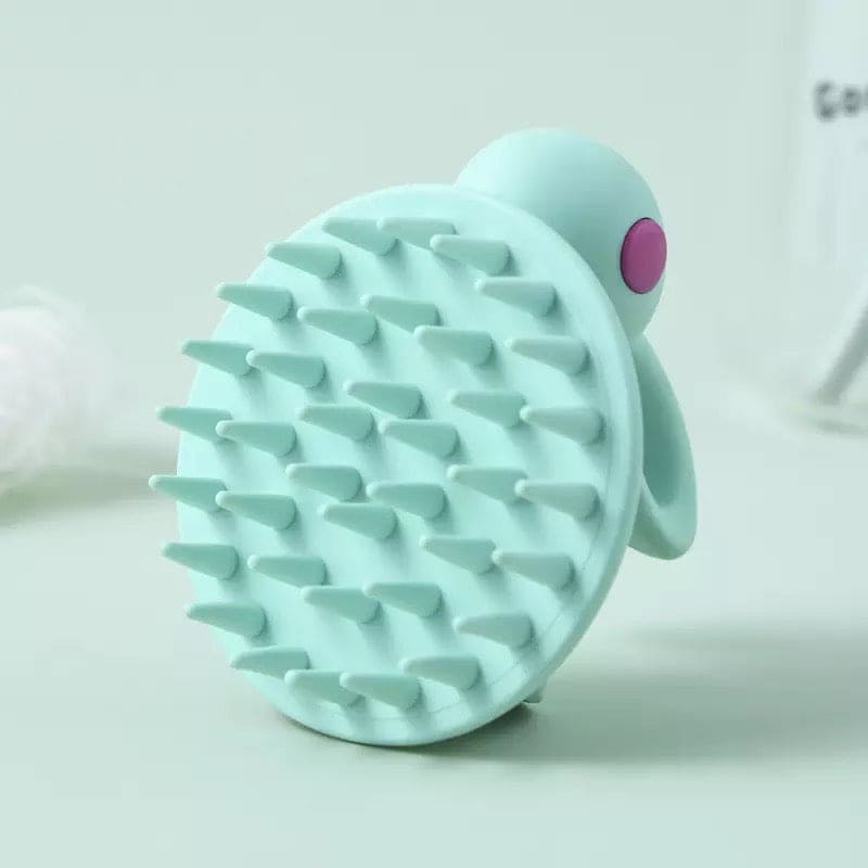 Silicone Rabbit Baby Bath Brush, Hair Washing Comb Shower Brush, Bath Spa Slimming Massage Brush, Soft Glue Shampoo Brush, Head Body Scalp Massage Brush, Children Bath Brush