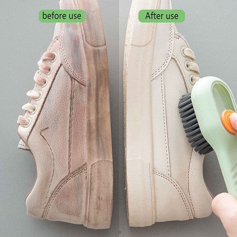 Liquid Shoes Brush, Multifunction Soft Bristled Brush, Automatic Filling Shoe Clothes Board Brush, Home Cleaning Tool, Long Handle Shoe Brush, Long Handle Shoe Brush