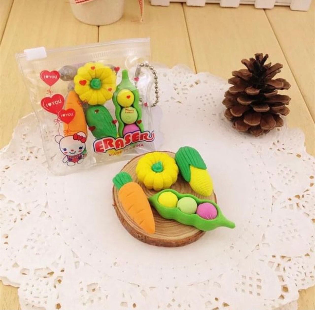 Set Of 4 Erasers Pencil Rubber Stationery Bag, Creative School ag Animal Fruit Cake Rubber, Cartoon Cute School Rubber, Lovely Cartoon Animal Sports Themed Mini Erasers
