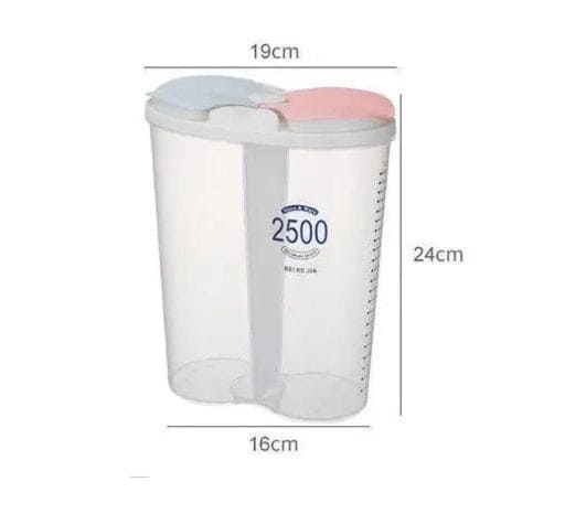 Flower Shaped Kitchen Storage Box, Food Storage Containers, Kitchen Storage Jars, Kitchen Cereal Dispenser, Moisture Proof Sealed Cans Transparent, Kitchen Storage Jar Sealed Tank 4 Portion 2500ml Food Storage Airtight Container Jar Dispenser