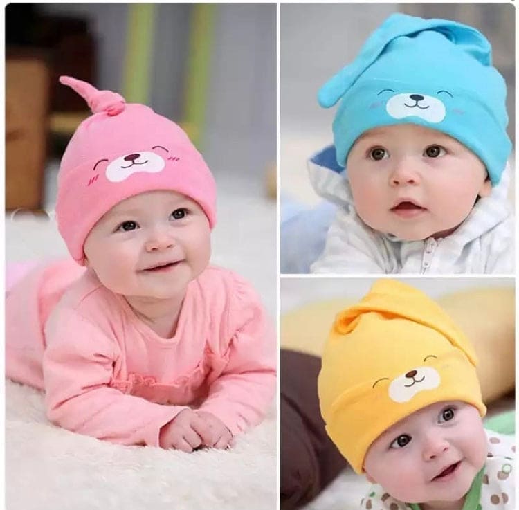 Cute Baby Honnet Hat, Newborn Baby Soft Hat, Cute Knot Caps For Boys Girls