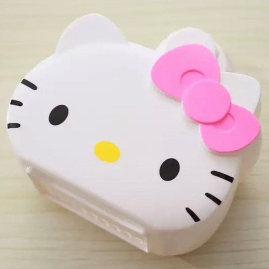 Hello Kitty Toothbrush Holder, Multifunctional Wall Bathroom Storage Rack, Wall Mount Toothbrush Holder for Bathroom