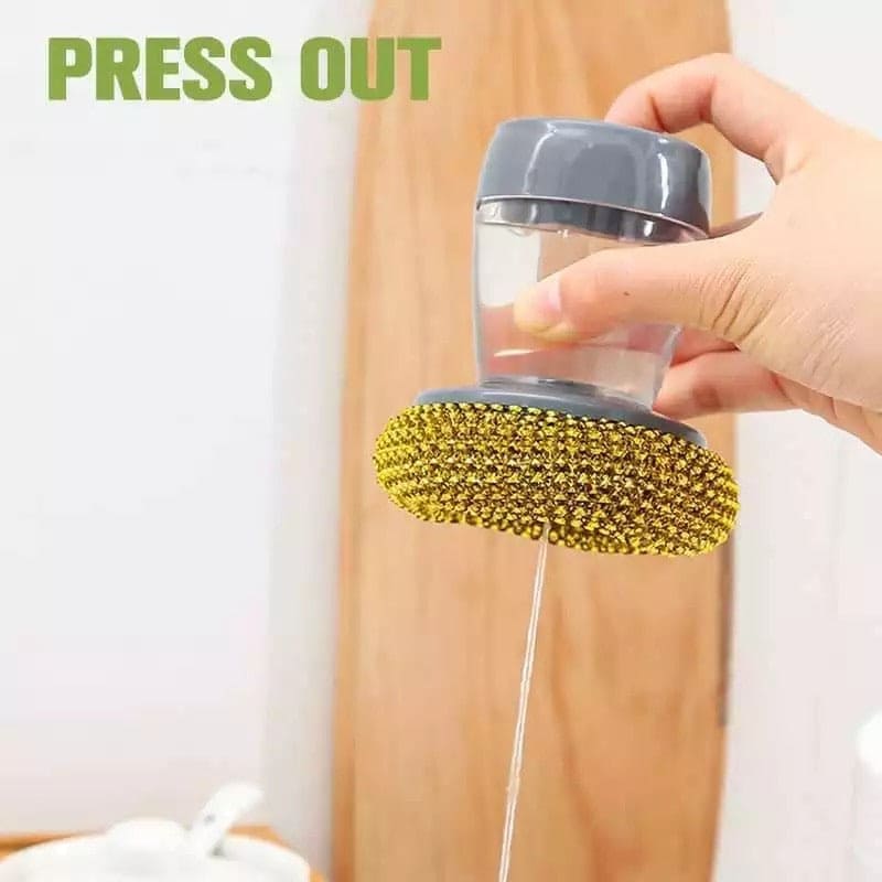 Kitchen Wash Pot Dish Brush Automatic Liquid Filling By Pressing