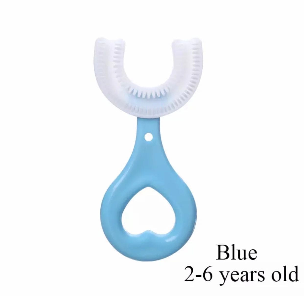 Kids U Shaped Silicone Head Oral Care Cleaning Toothbrush For Toddlers, 360° Oral Teeth Cleaning Food Grade Soft Silicone Brush