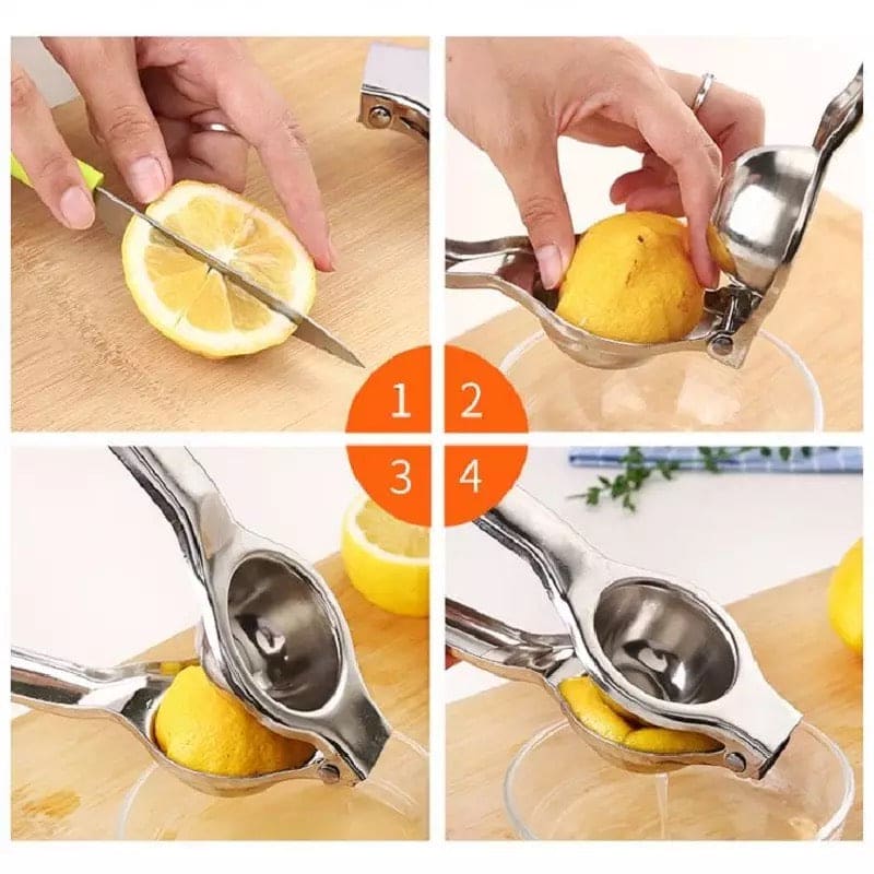 Stainless Steel Citrus Lemon Squeezer, Hand Manual Juicer Kitchen Tools, Mini Small Juicer, Citrus Press Manual Presser, Multifunctional Kitchen Fruit Tools