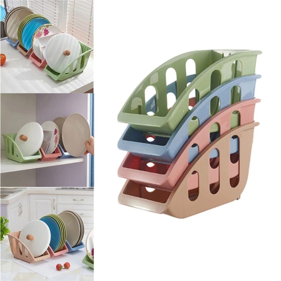 Nordic Style Plate Rack, Cutlery Cabinet Storage Rack, Dish Rack Kitchen Tool, Plastic Plate Holder