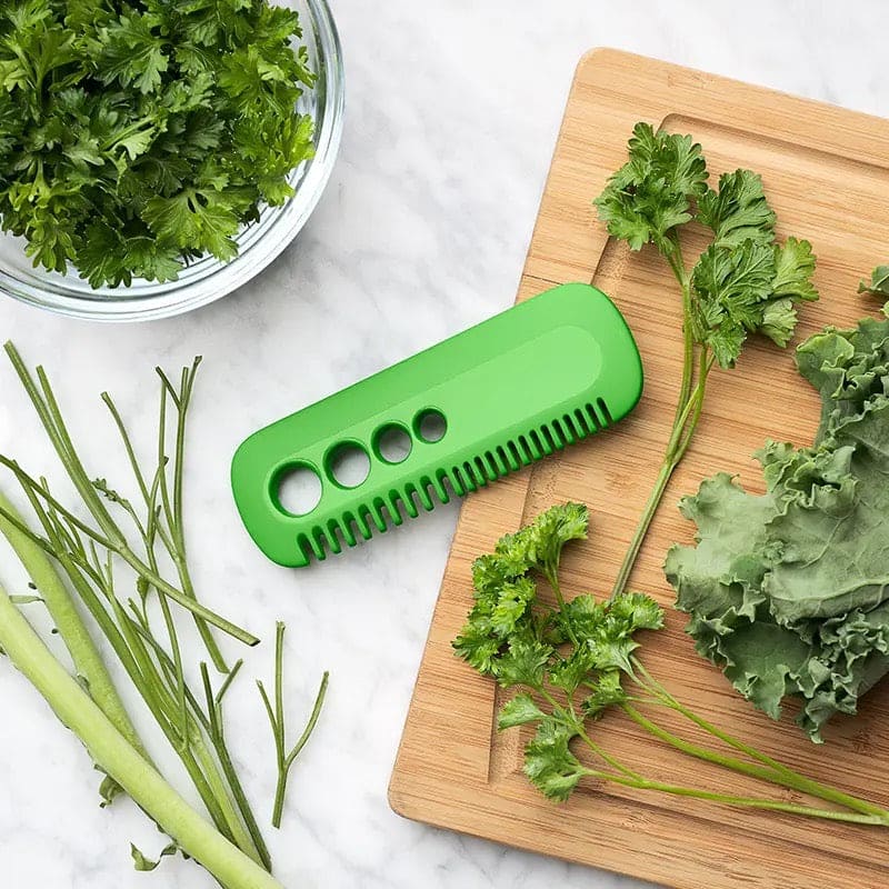 Vegetable Leaf Comb, Vegetable Herb Eliminator, Multifunctional Vanilla Peeler, Herb And Kale Stripping Comb, Creative Leaf Remover, Kitchen Vegetable Cutting Tool, Portable Household Gadget