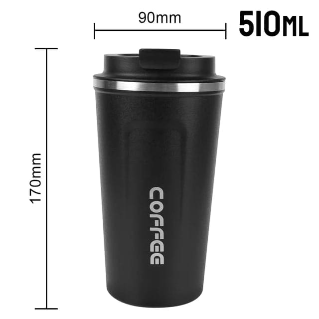 Double Stainless Steel Flash Vacuum Coffee Mug, Car Thermos Coffee Mug Travel Mug with Leak-proof Lid for Coffee, Tea, Cold Beverage, Ice Drinks, Insulated Coffee Mug For Hiking  Leakproof Thermal Coffee Mug, Travel Thermal Bottle