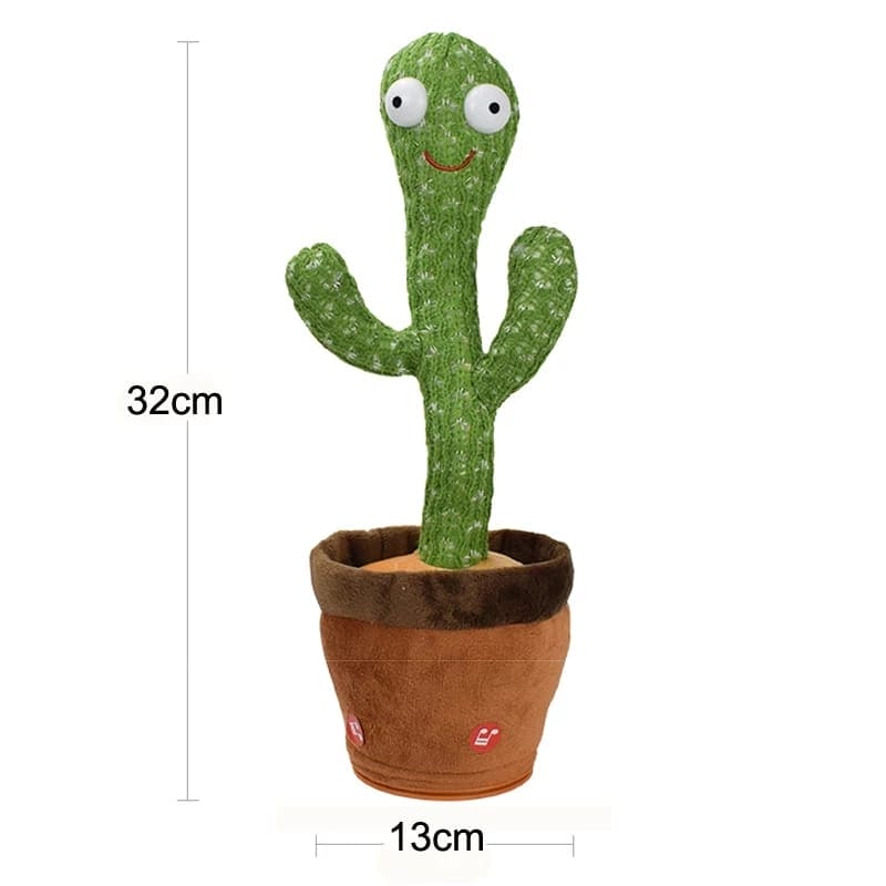 Lovely Talking Toy Dancing Cactus, Cactus Plush Toy, New Electronic Dancing Cactus, Luminous Recording Learning to Speak Twisting Kid Toy, Speak Talk Sound Record Repeat Toy, Kids Education Toy