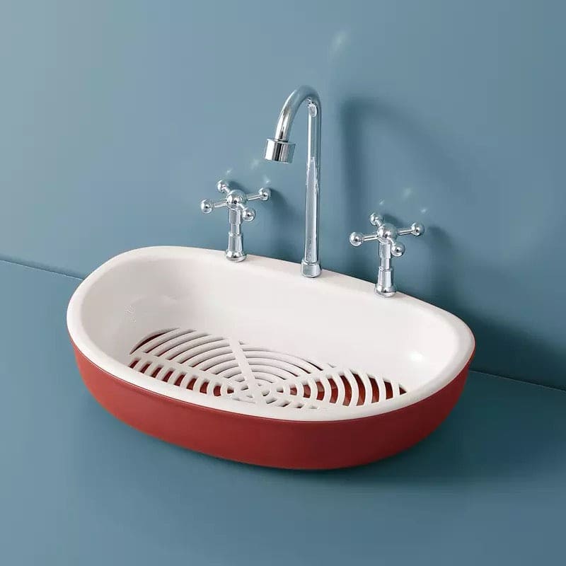 Ceramic Soap Dish Stainless Steel Soap Holder for Bathroom and Shower Double Layer Draining Soap Box