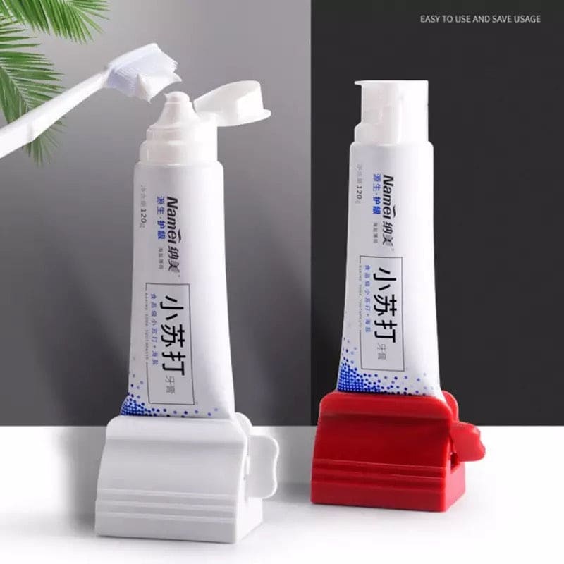 Toothpaste Tube Squeezer Roller, Multifunctional Tube Holder, Rotate Plastic Squeezer Roller, Manual Extruder Toothpaste Clip