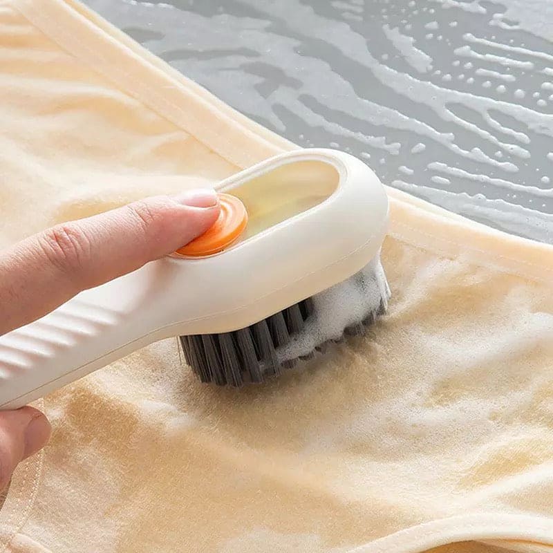 Liquid Shoes Brush, Multifunction Soft Bristled Brush, Automatic Filling Shoe Clothes Board Brush, Home Cleaning Tool, Long Handle Shoe Brush, Long Handle Shoe Brush
