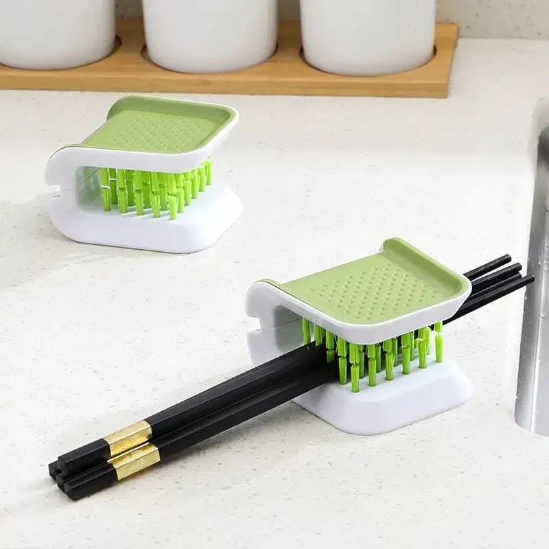 Cutlery Cleaning Brush, U-Shaped Cleaning Brushes, Double Sided Blade Brush, Multifunction Kitchen Knife Fork Chopsticks Tableware Cleaning Tool, Bristle Hand Guard Brush, Descaling Knife Pan Pot Cleaner, Kitchen Tableware Brush
