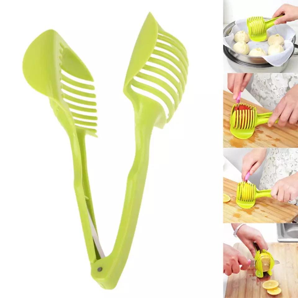Plastic Kitchen Slicer For Vegetables & Fruits, Kitchen Slicing Tool, Lemon Cutting Holder