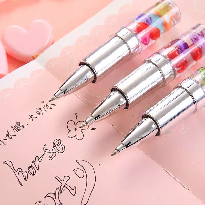 Crystal Lipstick Gel Pen, Student Exam Gel Ink Pen, Cute Little Fairy Writing Rollerball Pen, Cute Creative Student Writing Signature Pen Water Pen, Lovely Little Fairy Quicksand Gel Pen
