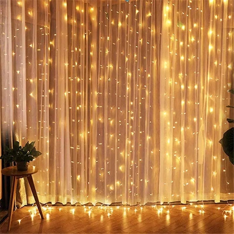 Led Curtain Lights, Garland Light, Outdoor Decorative Light, Fairy String Light
