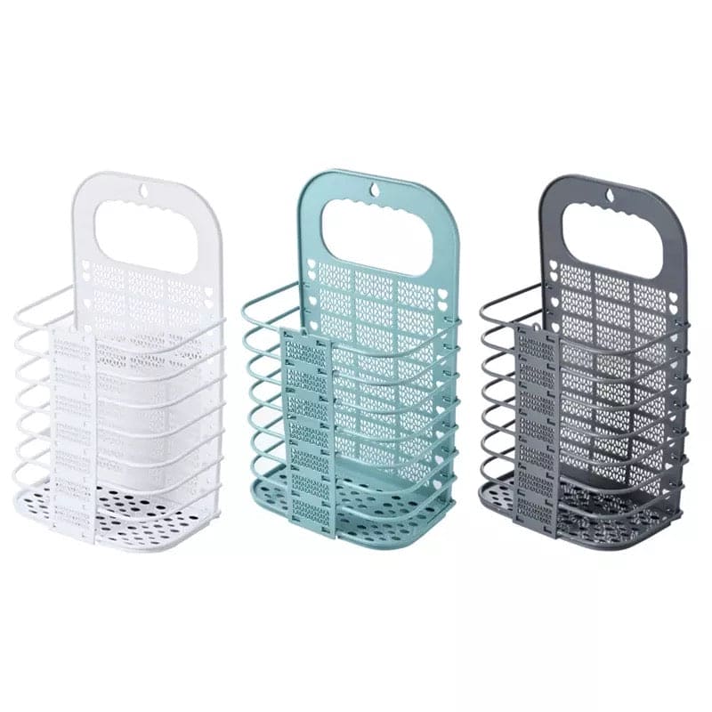 Foldable Laundry Basket, Wall Mounted M Breathable Dirty Clothes Storage Basket, Hanging Bathroom Clothes Laundry Organizer