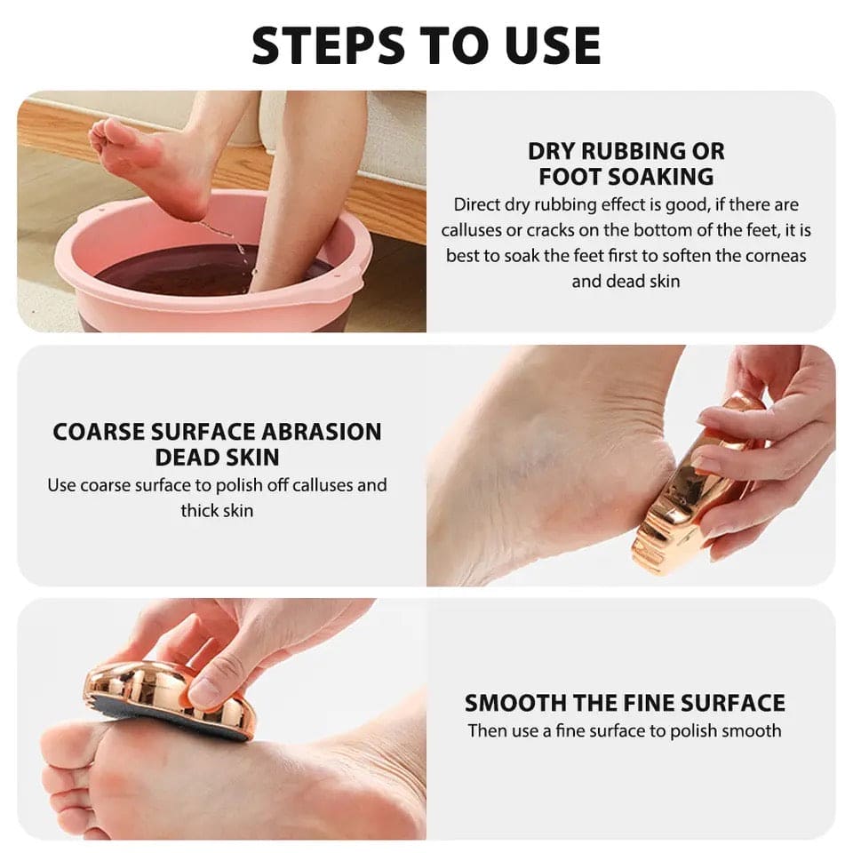 Foot Shape Foot Filer, Manual Callus Remover, Feet Heel Scraper, Shower Foot Scrubber Pedicure Tools