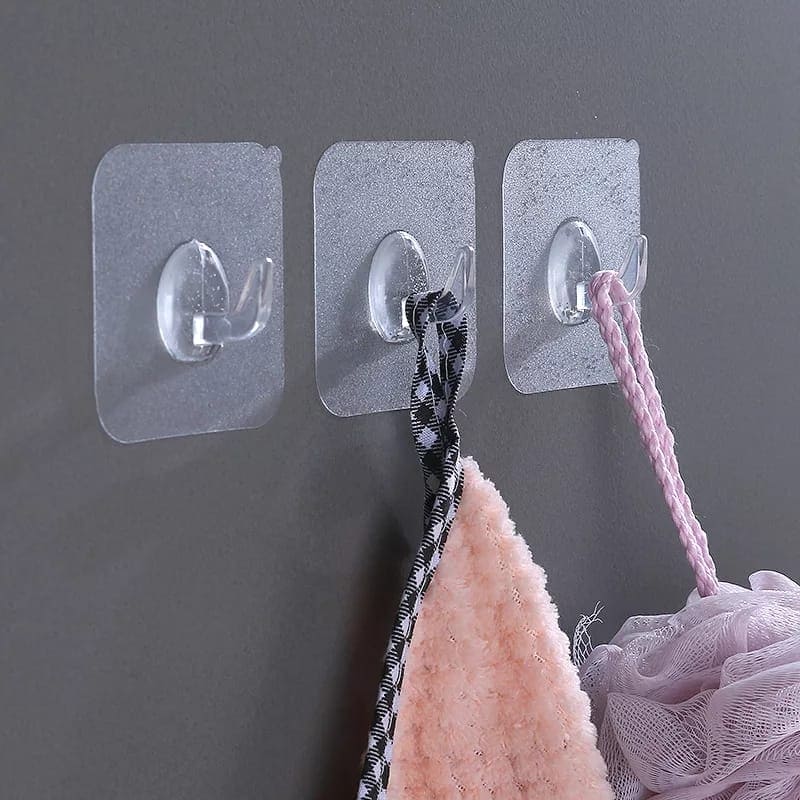 Transparent Wall Hanger, Punch-free Invisible Wall Hook, Strong Adhesive Seamless Wall Hooks