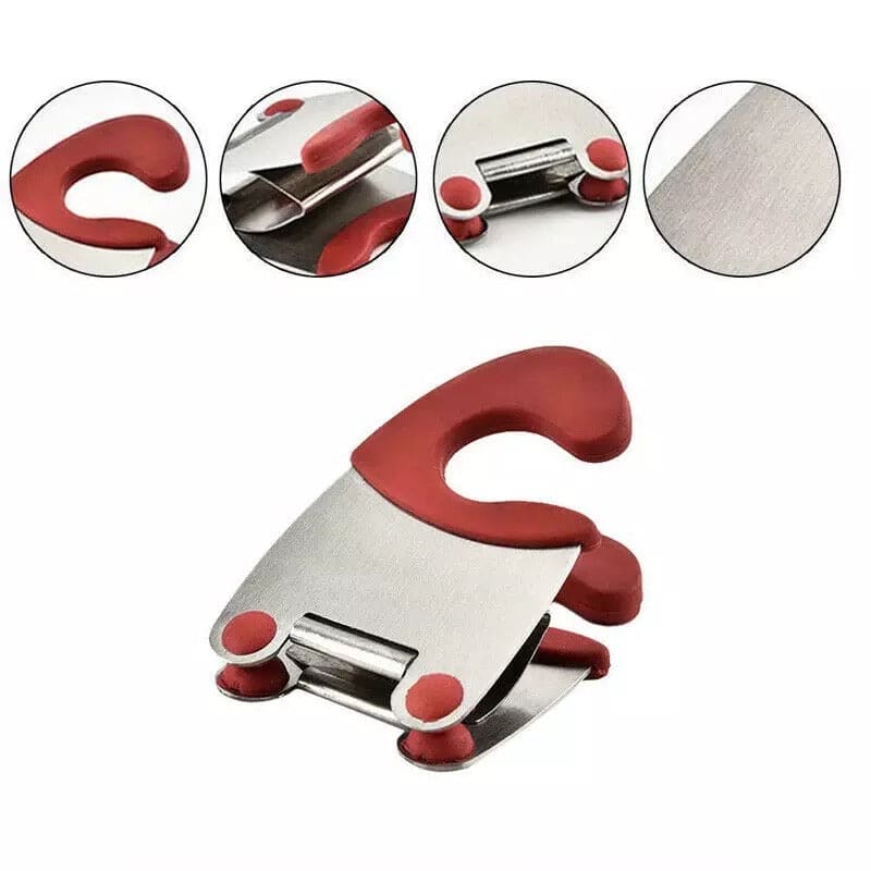 Stainless steel Pot Side Clip, Kitchen Spoon Holder, Anti Scalding Dish Clip Holder