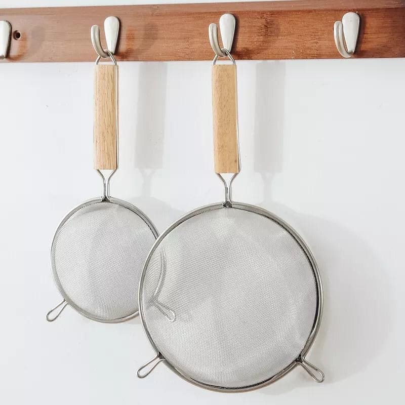 Set Of 3 Stainless Sieve Milk Machine Filter, Food Strainer Set With Sturdy Handles, Kitchen Mesh Filter