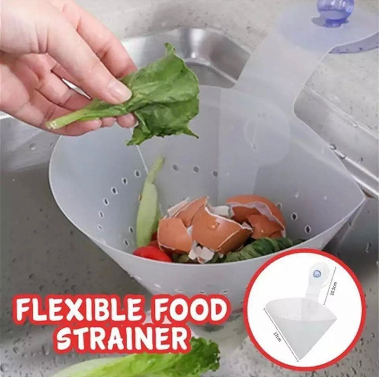 Sink Fruits And Vegetables Flexible Strainer,  Detachable Colanders Strainer, Sink Colander Fruits And Vegetables Drain Basket