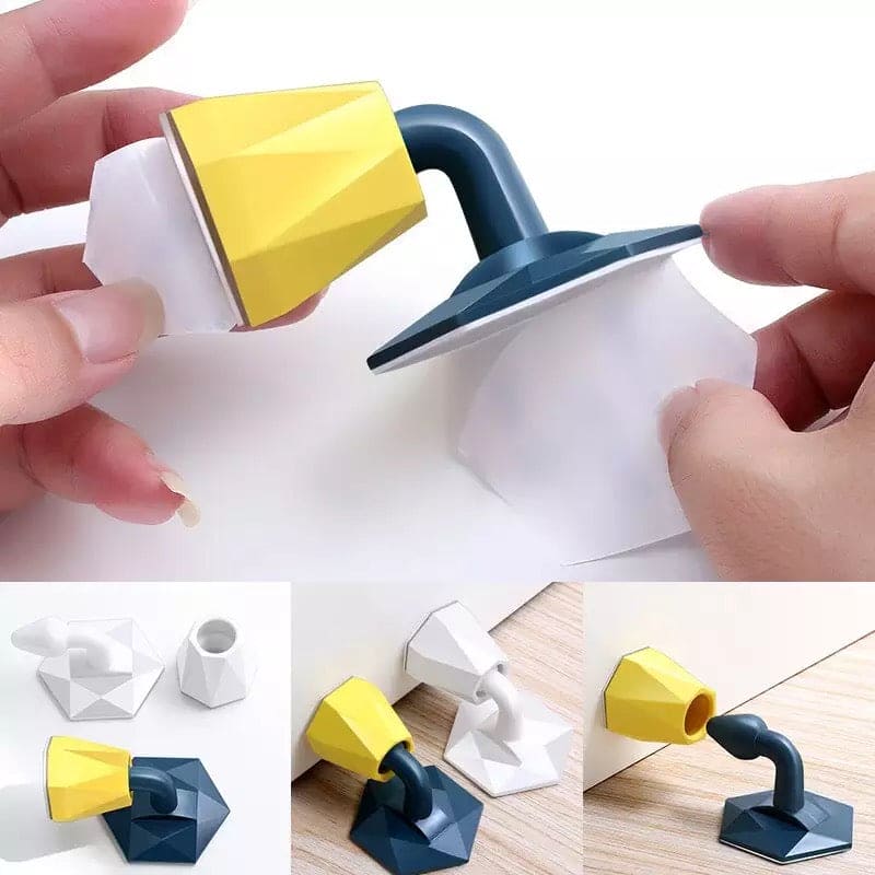 Door Knob, Cabinet Bumpers Handle Lock, Anti Collision Door Stopper, Plastic Door Hook, Suction Door Stopper, Anti-Bump Door Holder