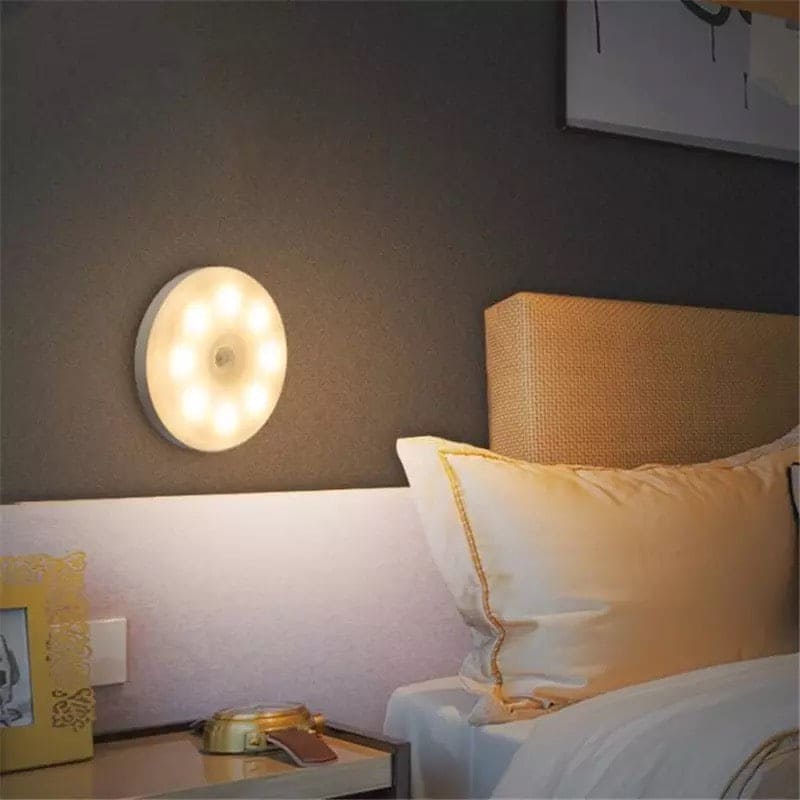 Motion Sensor Night Lamp, Magnetic Body Induction Lamp, Wireless Hook Magnetic Closet Bedroom Wall Lamp