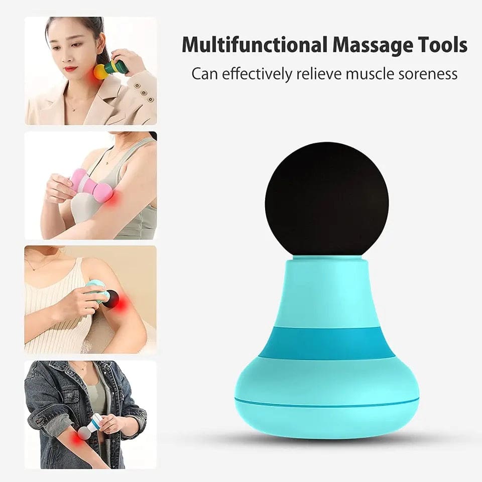Mini Therapy Massager, Mini Pocket Electric Fascial Massager, Mini Handheld Massager, Electric Muscle Percussion Device, Portable Mini Frequency Massage Gun