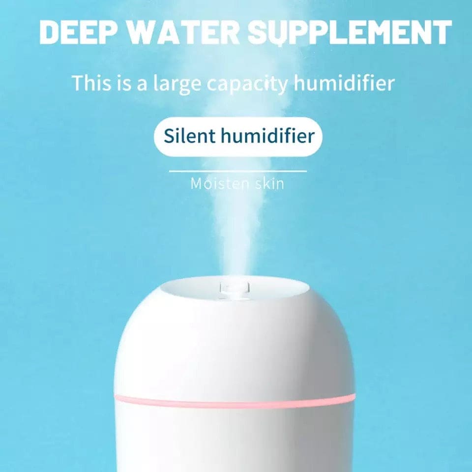Large Capacity Silent Air Humidifier, Colorful Night Light USB Plug Aroma Diffuser, Ultrasonic Mist Humidifier, Aroma Essential Oil Diffuser, USB Mist Maker