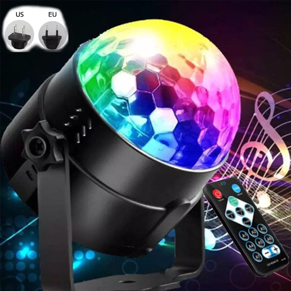 Magic Disco Party Light, Flashing Ball Club Indoor Dance Lamp, Mini Party Laser Light, DJ Projector Machine Party Light, Decoration Stage Lighting, Sound Activated Rotating Disco Ball Party Lights
