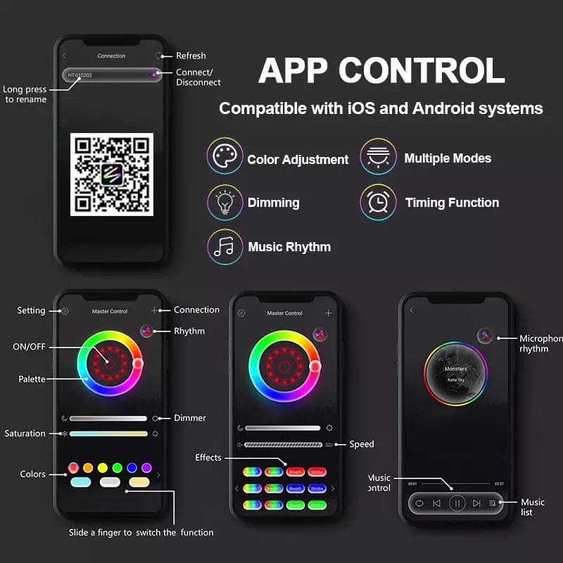 15 in 1 Rainbow Sunset Lamp, Led Projector Night Light, Rgb Controllable 360° Rotated Romantic Visual, Almunium Lens Sunset Projection Lamp, Wall Decoration USB Operate Rainbow Sunset Projector Lamp