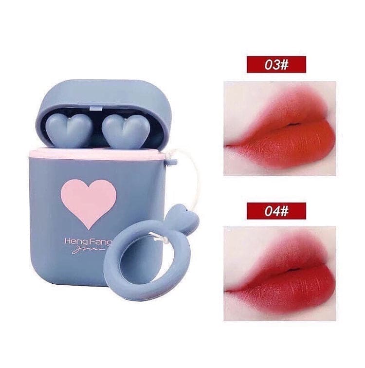 Heng Fang Airpods Lipsticks, 2 Colors Long Lasting Lipsticks, Cute Waterproof Matte Lipsticks