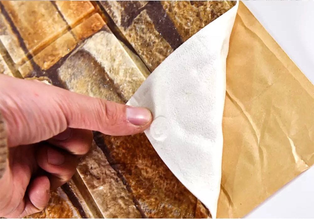 Brick Wall Stickers, Home Decor Waterproof Self-adhesive Wallpapers, Living Room And Bedroom Wall Decor Sheet, 3D Retro Wall Sticker Paper