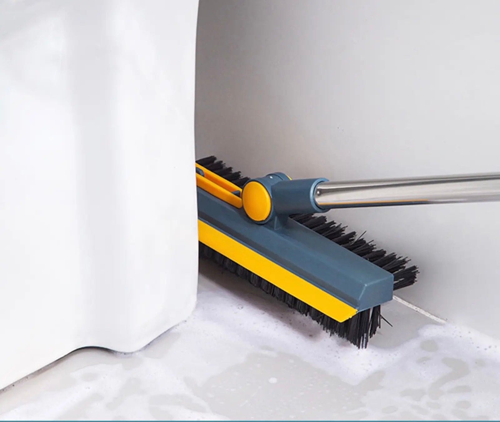 3 In 1 V Shaped Cleaning Brush, Floor Scrub Magic Broom With Long Handle, Floor Cleaning Brush, Long Handle Stiff Broom