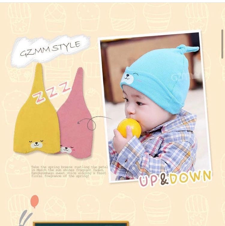 Cute Baby Honnet Hat, Newborn Baby Soft Hat, Cute Knot Caps For Boys Girls